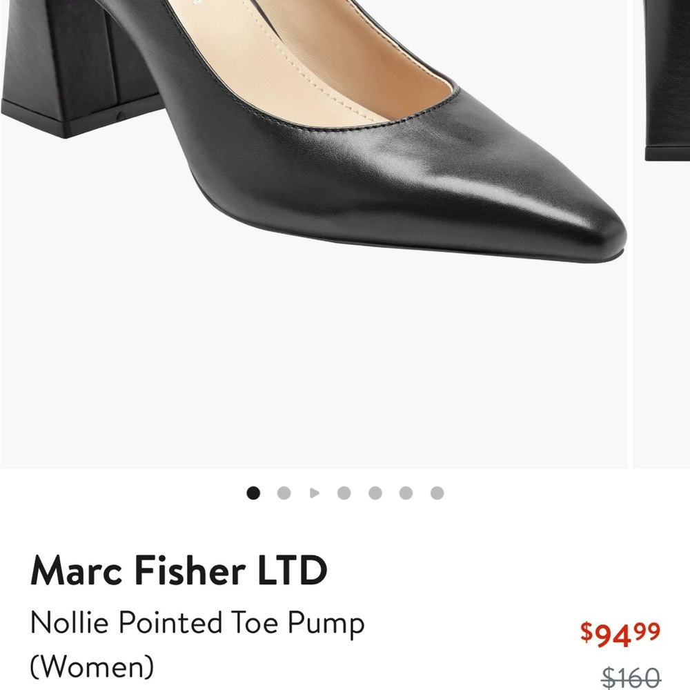 Marc Fisher LTD Nollie Pointed Toe Pump Size 5 1/2 M - Picture 7 of 7